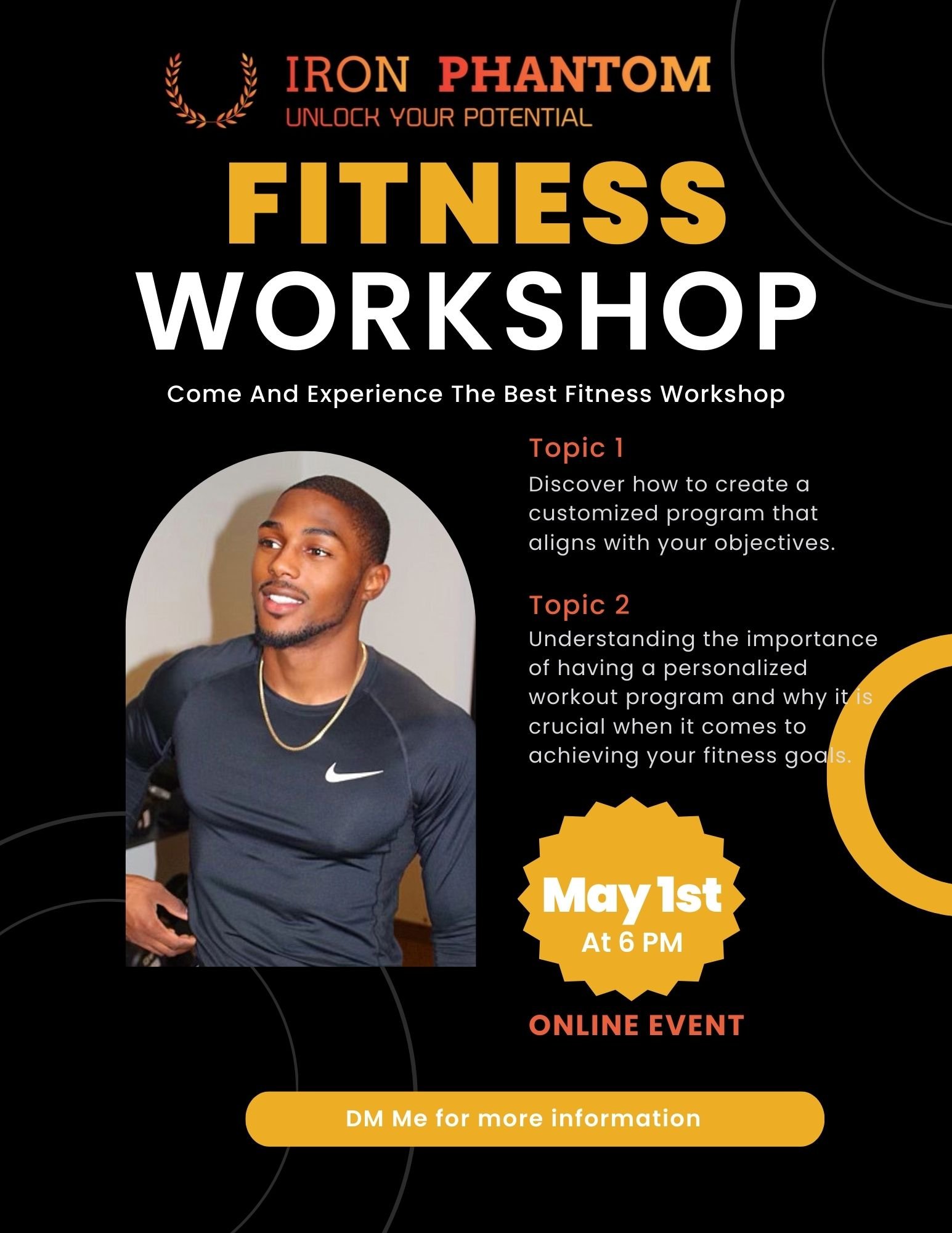 Fitness workshop flyer